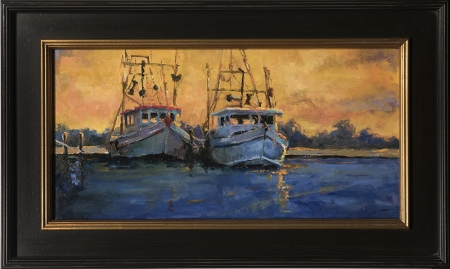 Resting in the Harbor by artist Janelle Cox